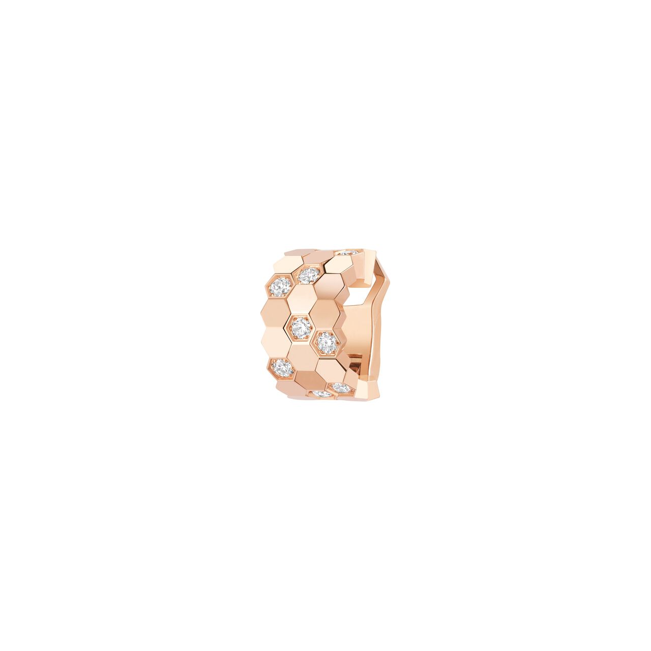 Chaumet Bee My Love Small Rose Gold and Diamond Single Cuff Earring 85609 image number 2